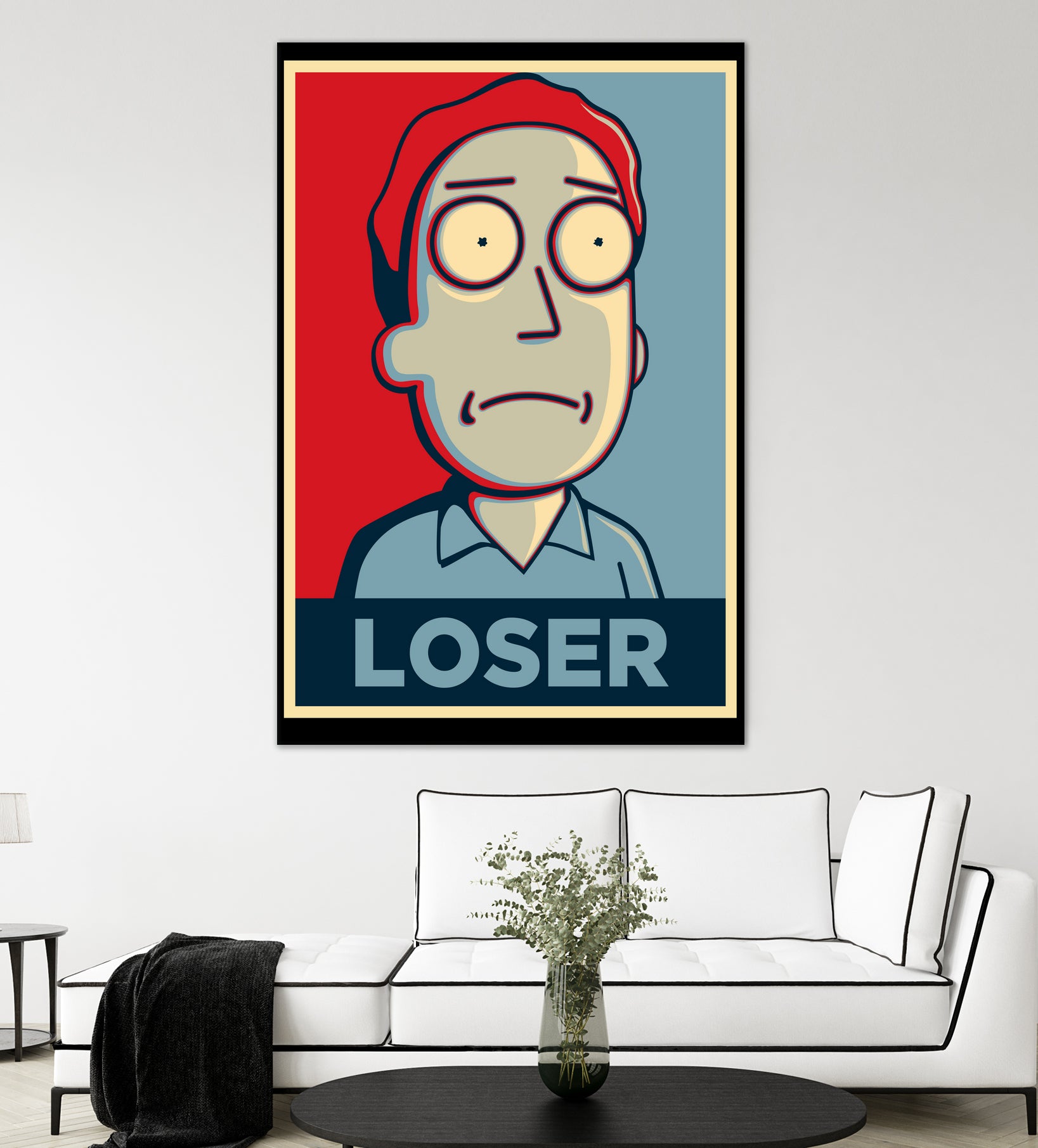 LOSER by Christopher Sanabria on GIANT ART - blue digital painting