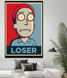 LOSER by Christopher Sanabria on GIANT ART - blue digital painting