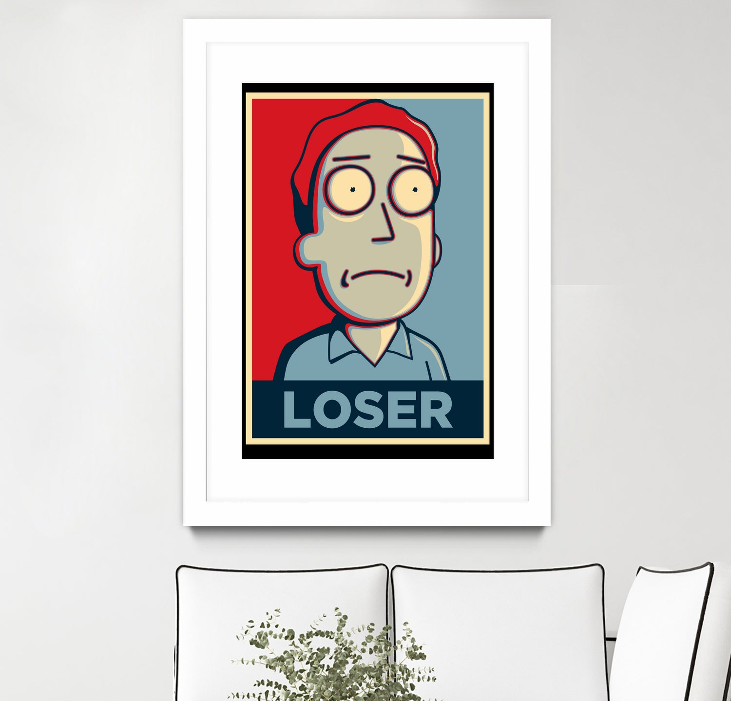 LOSER by Christopher Sanabria on GIANT ART - blue digital painting