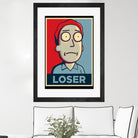 LOSER by Christopher Sanabria on GIANT ART - blue digital painting