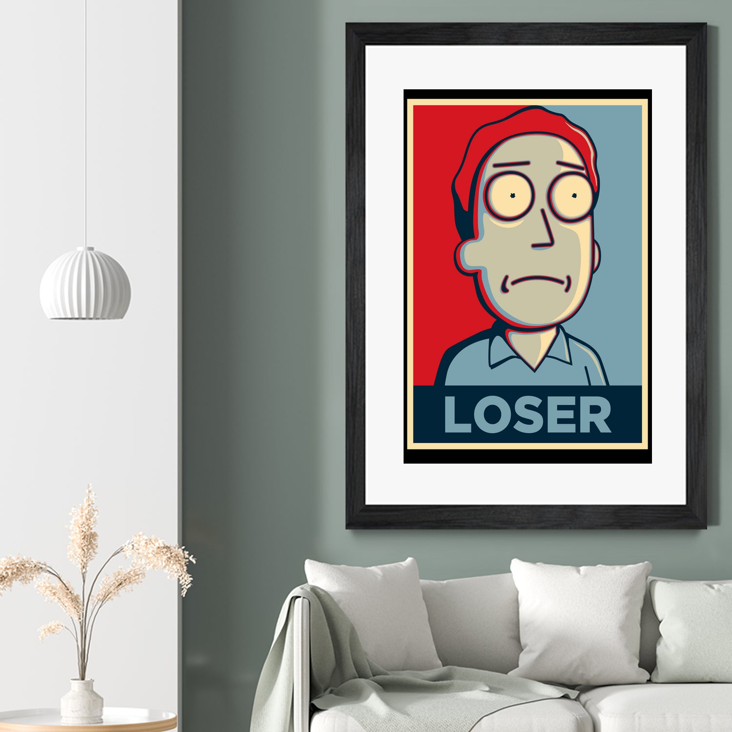 LOSER by Christopher Sanabria on GIANT ART - blue digital painting