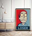 LOSER by Christopher Sanabria on GIANT ART - blue digital painting