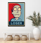 LOSER by Christopher Sanabria on GIANT ART - blue digital painting