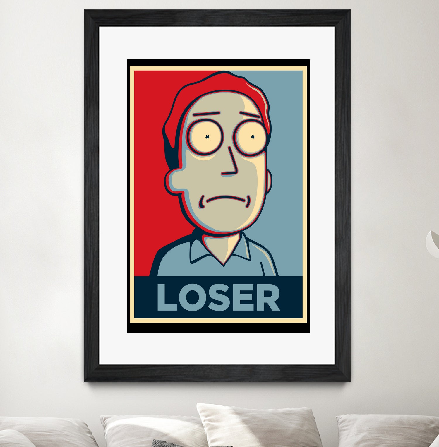 LOSER by Christopher Sanabria on GIANT ART - blue digital painting