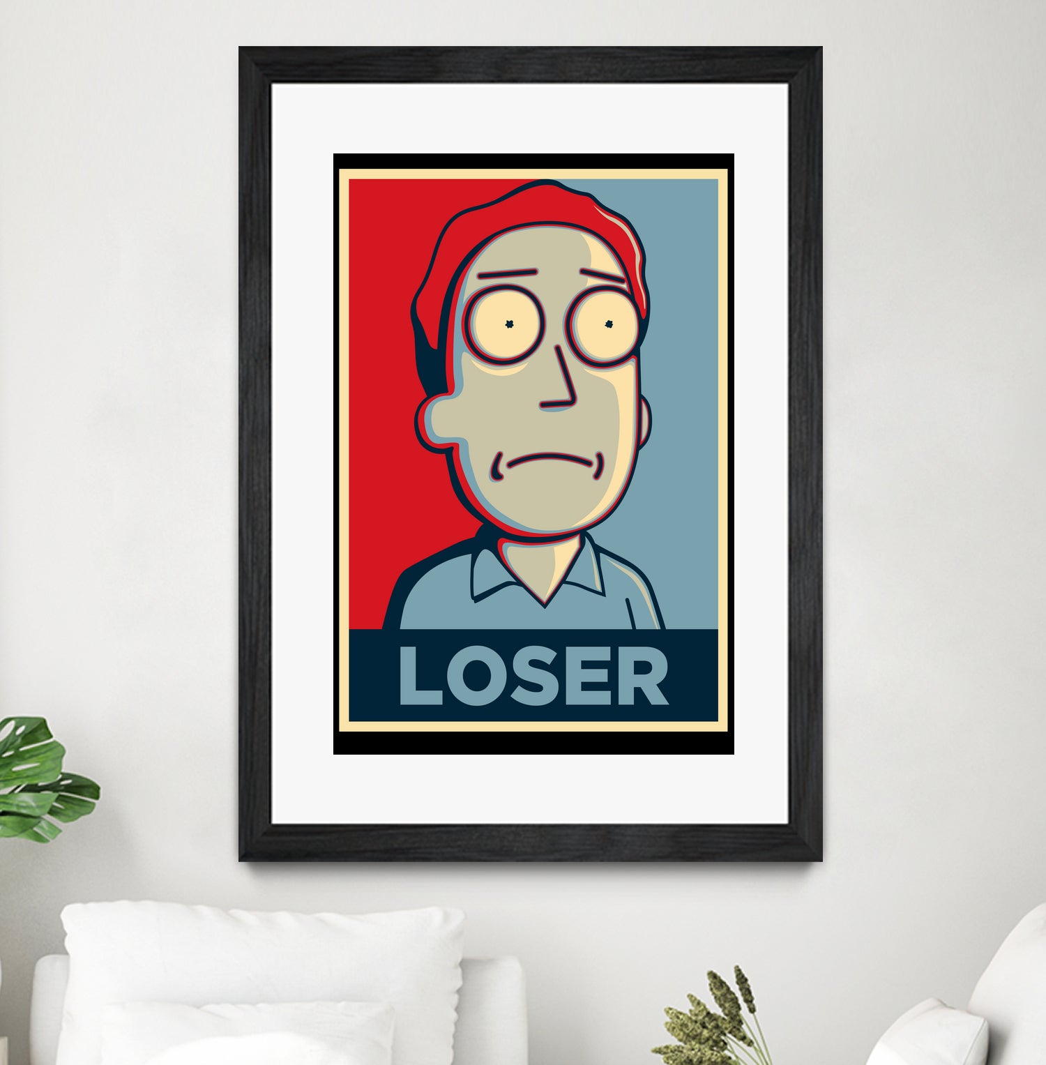 LOSER by Christopher Sanabria on GIANT ART - blue digital painting