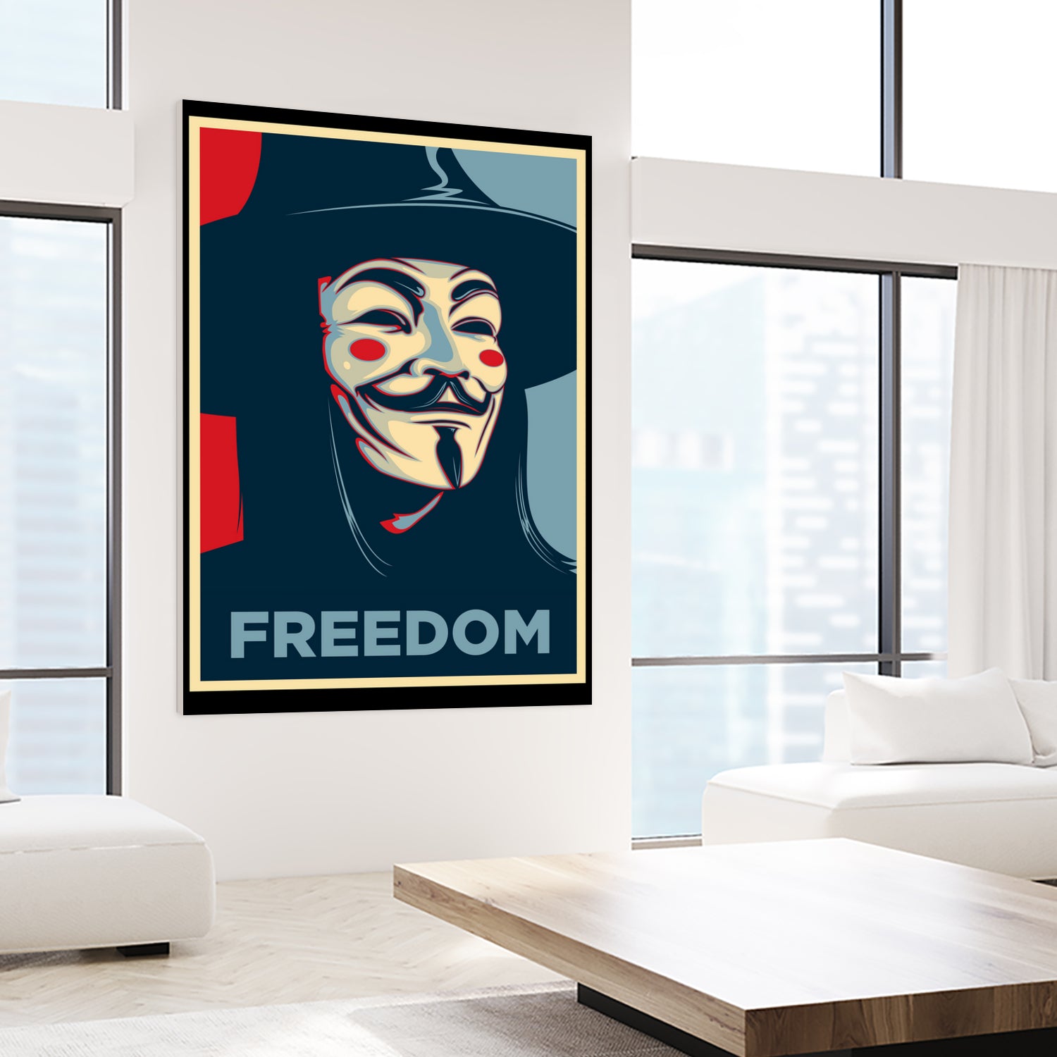 FREEDOM by Christopher Sanabria on GIANT ART - blue digital painting