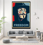 FREEDOM by Christopher Sanabria on GIANT ART - blue digital painting