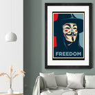 FREEDOM by Christopher Sanabria on GIANT ART - blue digital painting