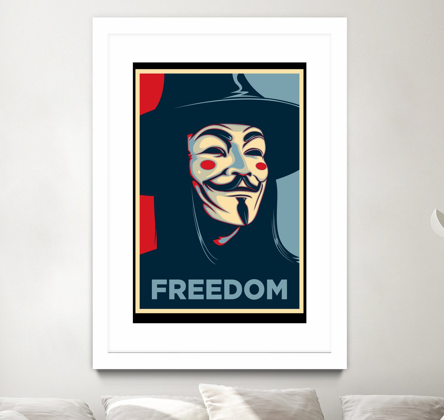 FREEDOM by Christopher Sanabria on GIANT ART - blue digital painting