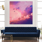 Oil of angels by Jorge Luis Miraldo on GIANT ART - pink digital painting