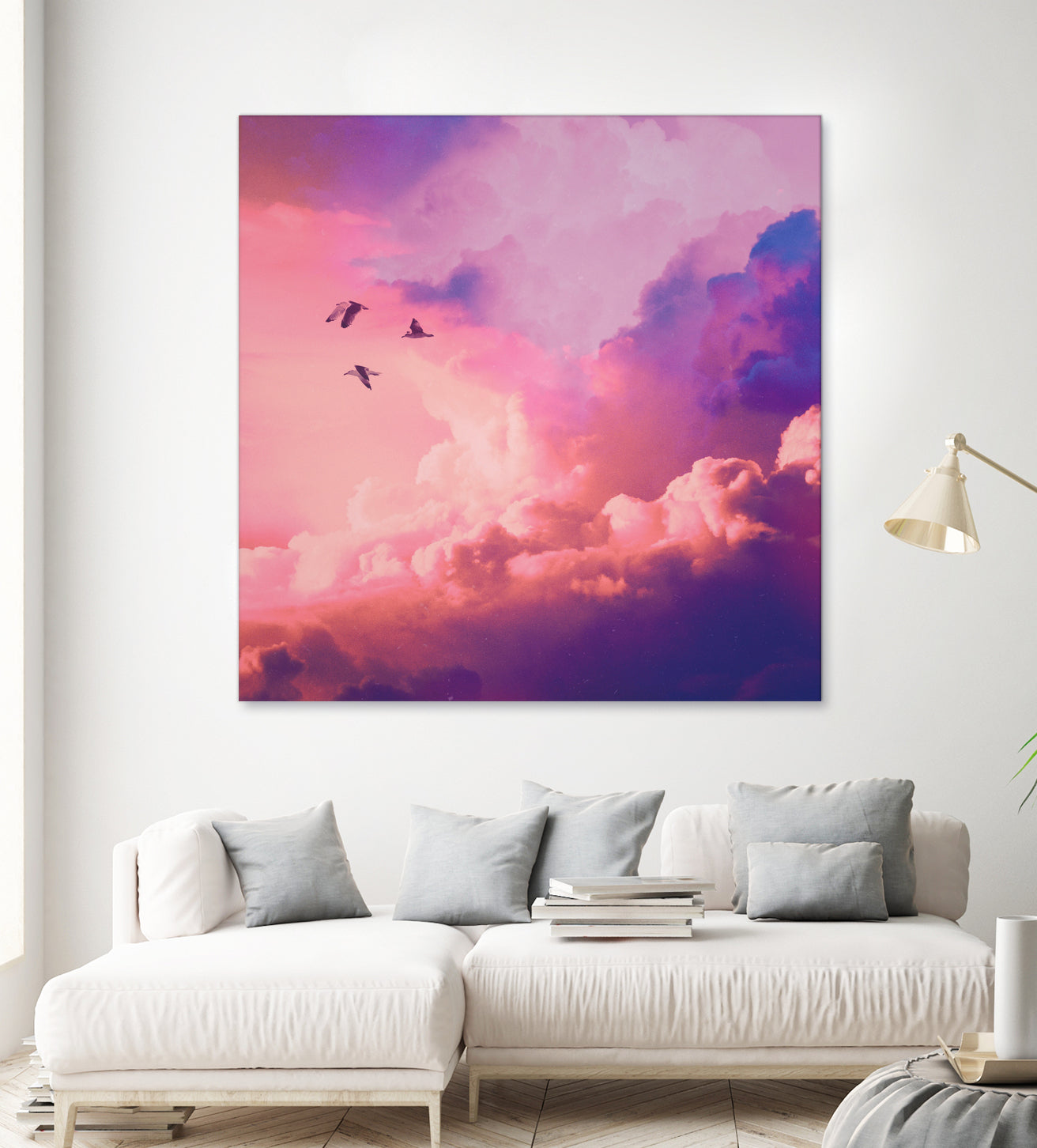 Oil of angels by Jorge Luis Miraldo on GIANT ART - pink digital painting