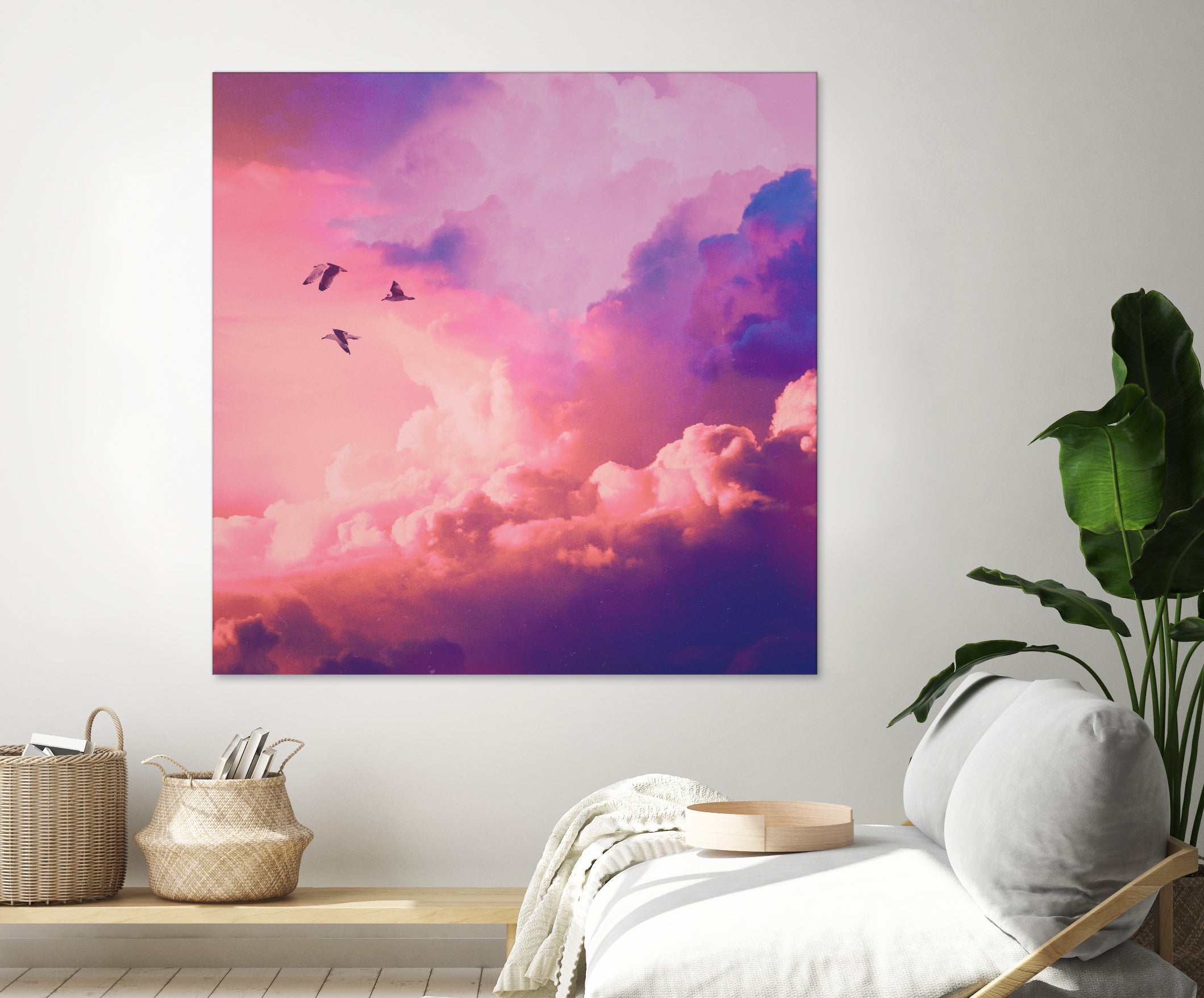 Oil of angels by Jorge Luis Miraldo on GIANT ART - pink digital painting