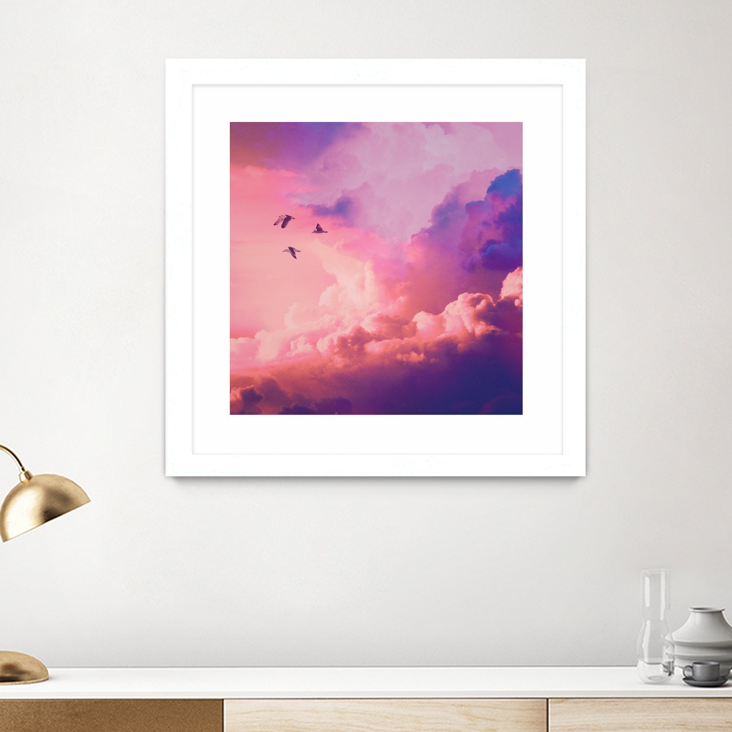 Oil of angels by Jorge Luis Miraldo on GIANT ART - pink digital painting