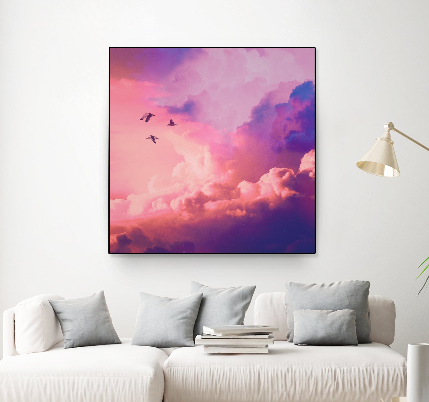 Oil of angels by Jorge Luis Miraldo on GIANT ART - pink digital painting