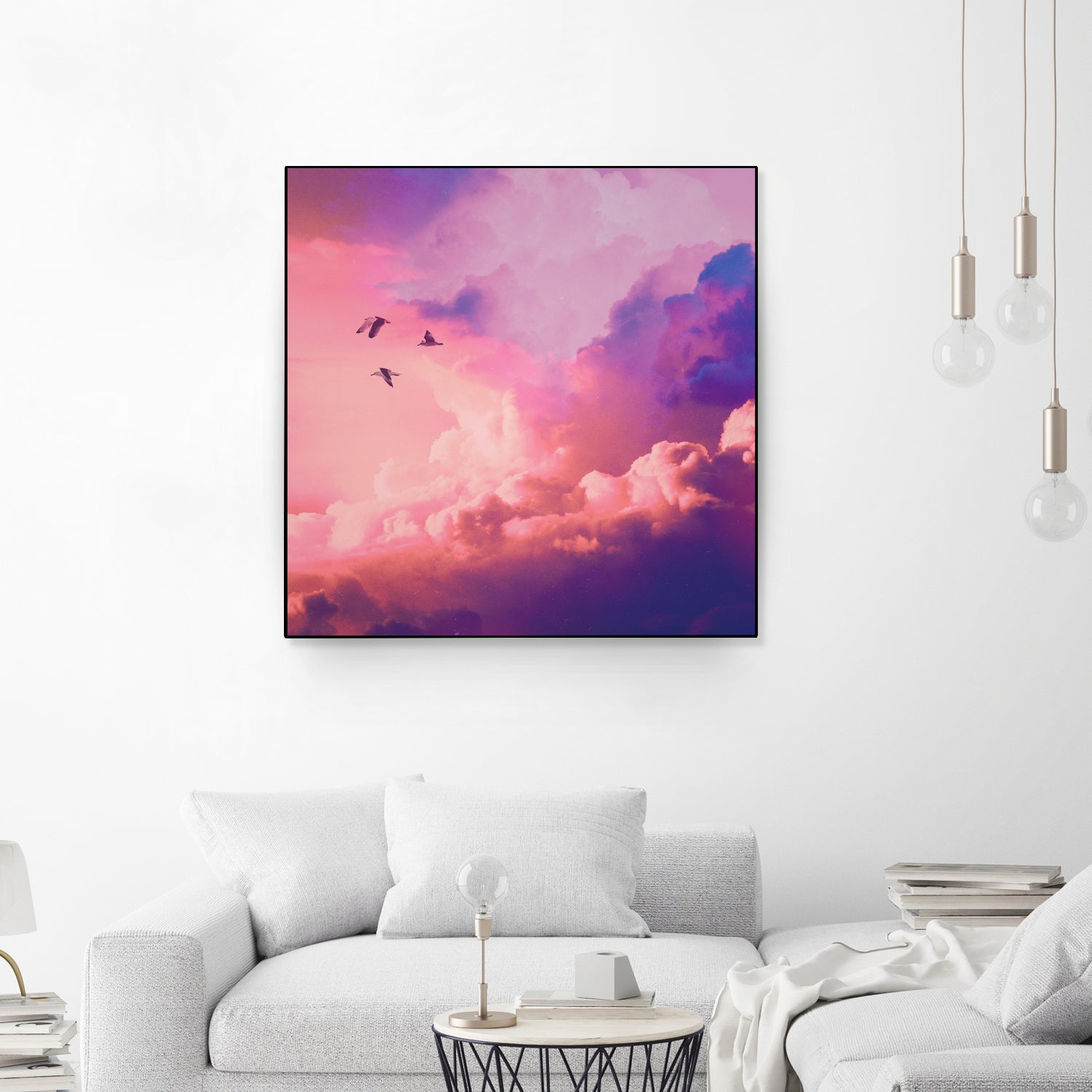 Oil of angels by Jorge Luis Miraldo on GIANT ART - pink digital painting