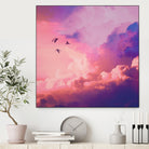 Oil of angels by Jorge Luis Miraldo on GIANT ART - pink digital painting