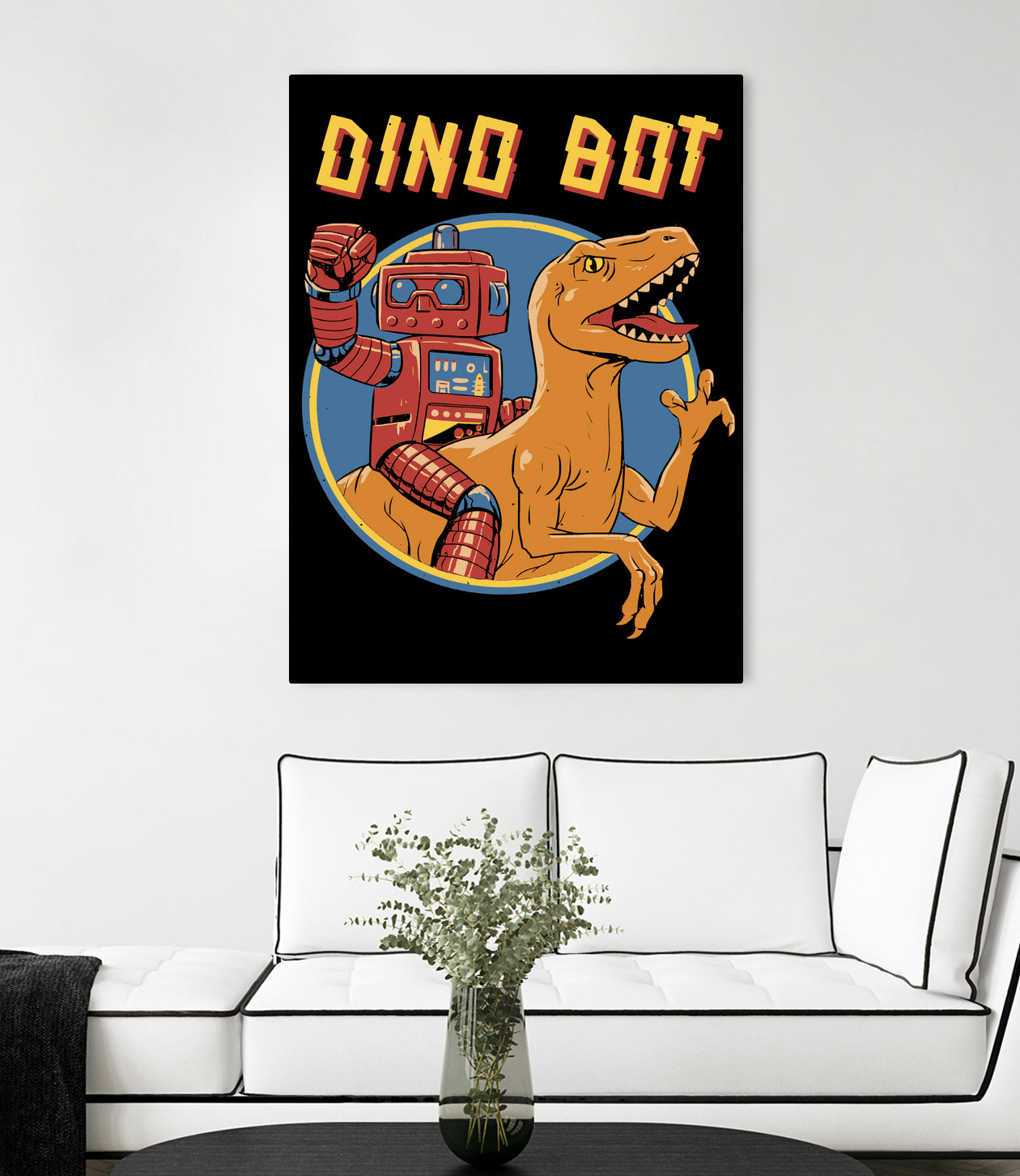 Dino Bot by Vincent Trinidad on GIANT ART - black digital painting