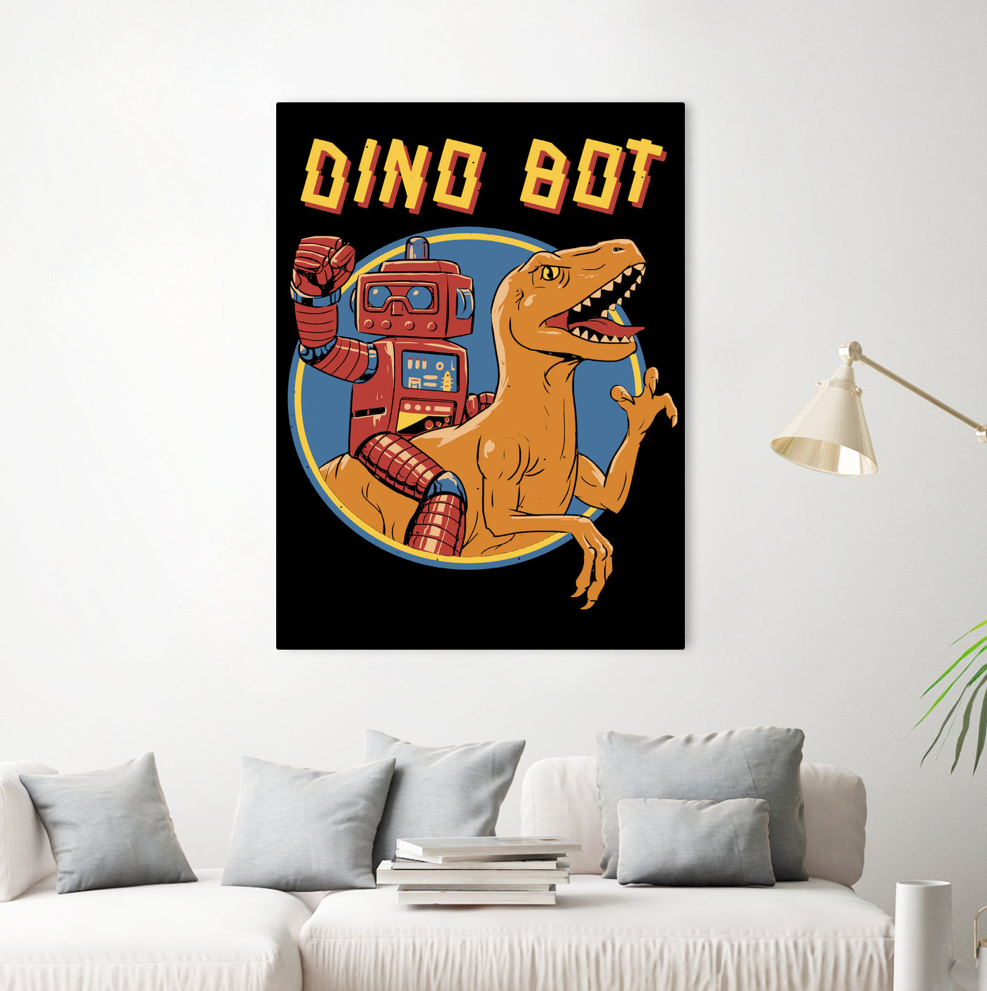 Dino Bot by Vincent Trinidad on GIANT ART - black digital painting