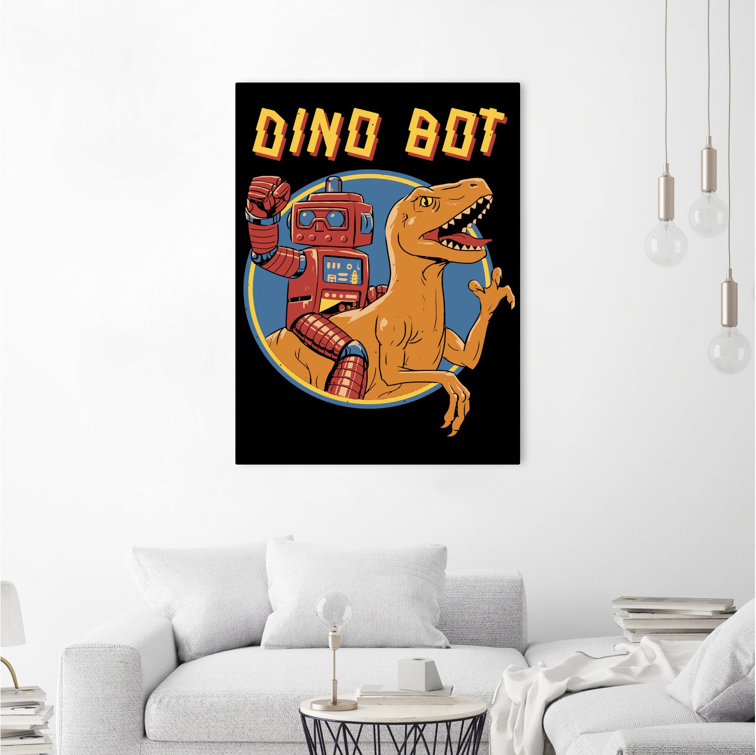 Dino Bot by Vincent Trinidad on GIANT ART - black digital painting