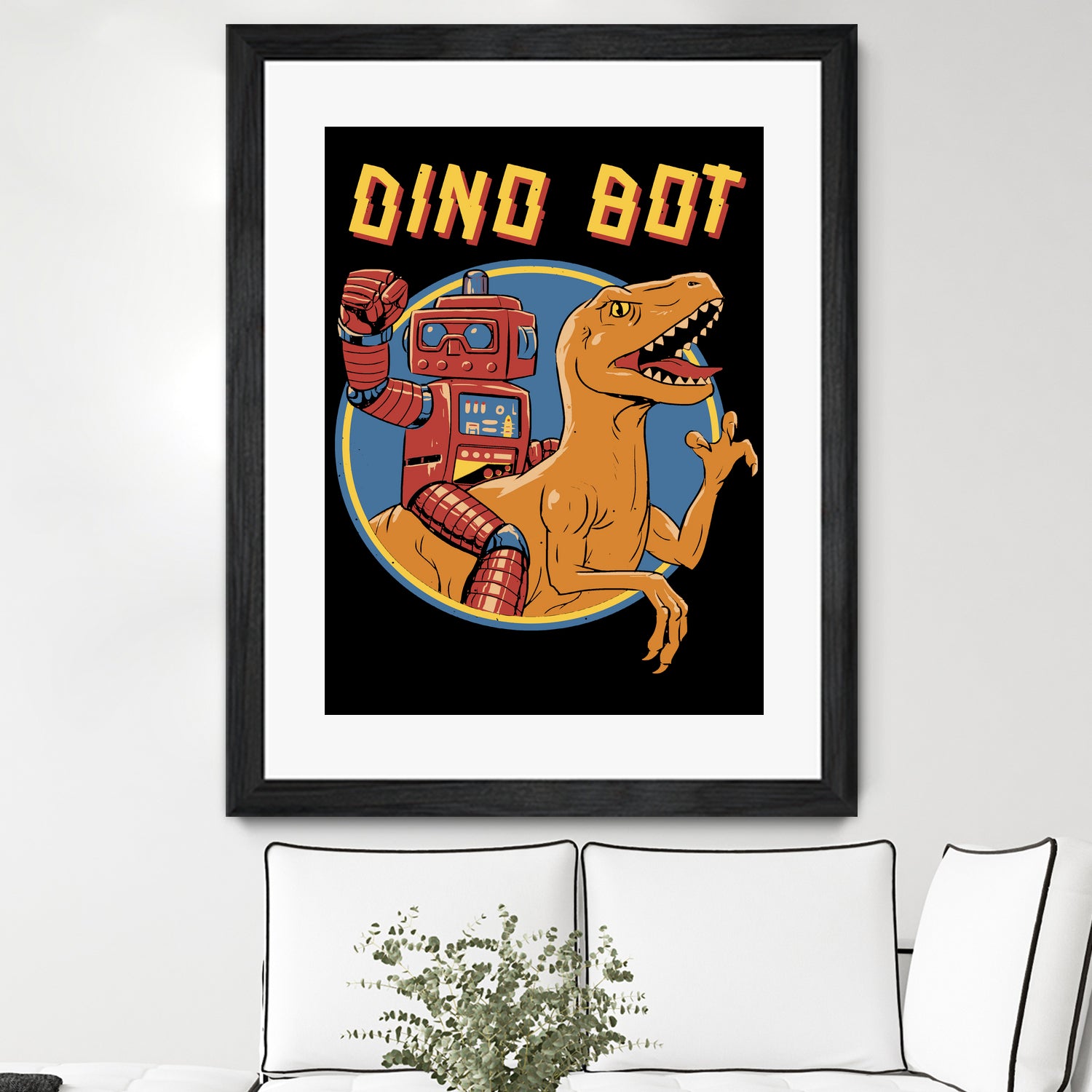 Dino Bot by Vincent Trinidad on GIANT ART - black digital painting