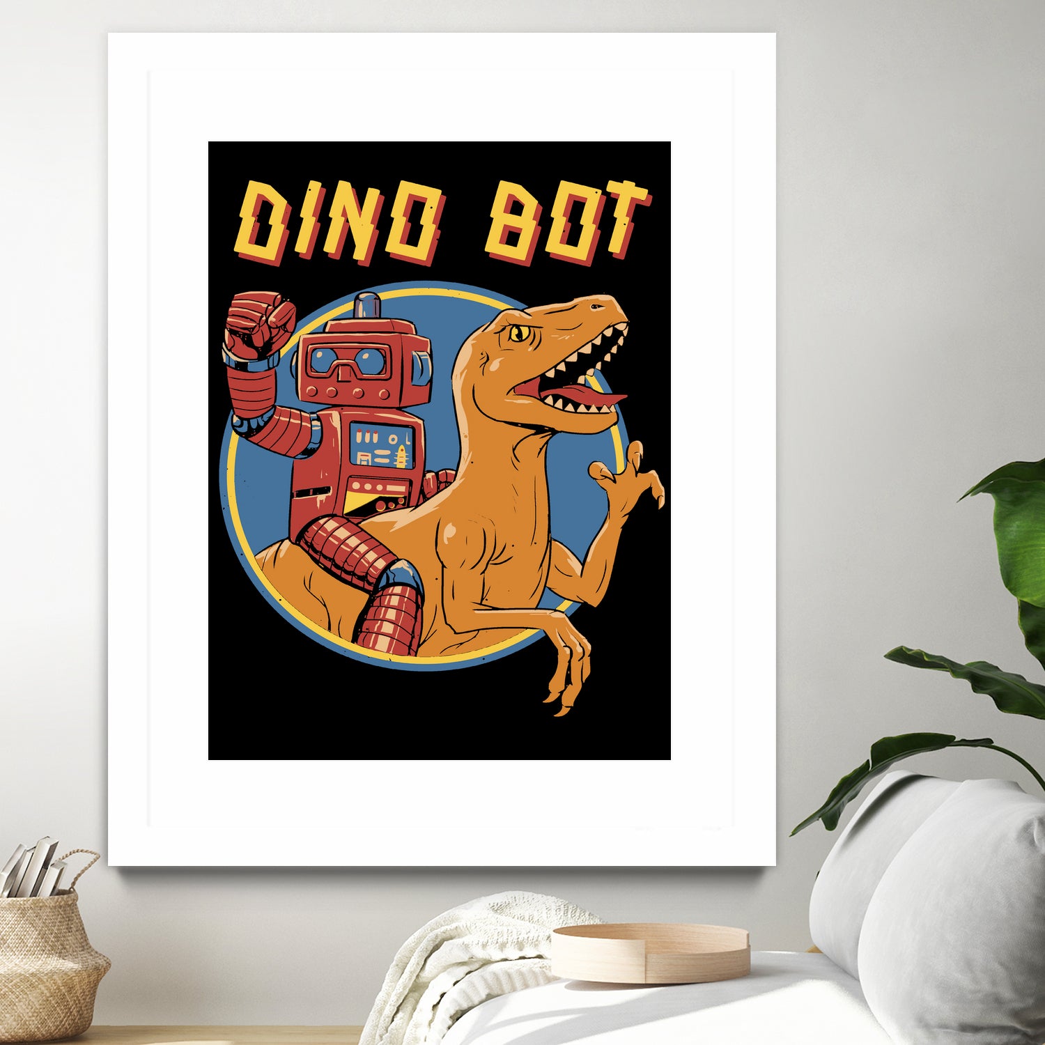 Dino Bot by Vincent Trinidad on GIANT ART - black digital painting