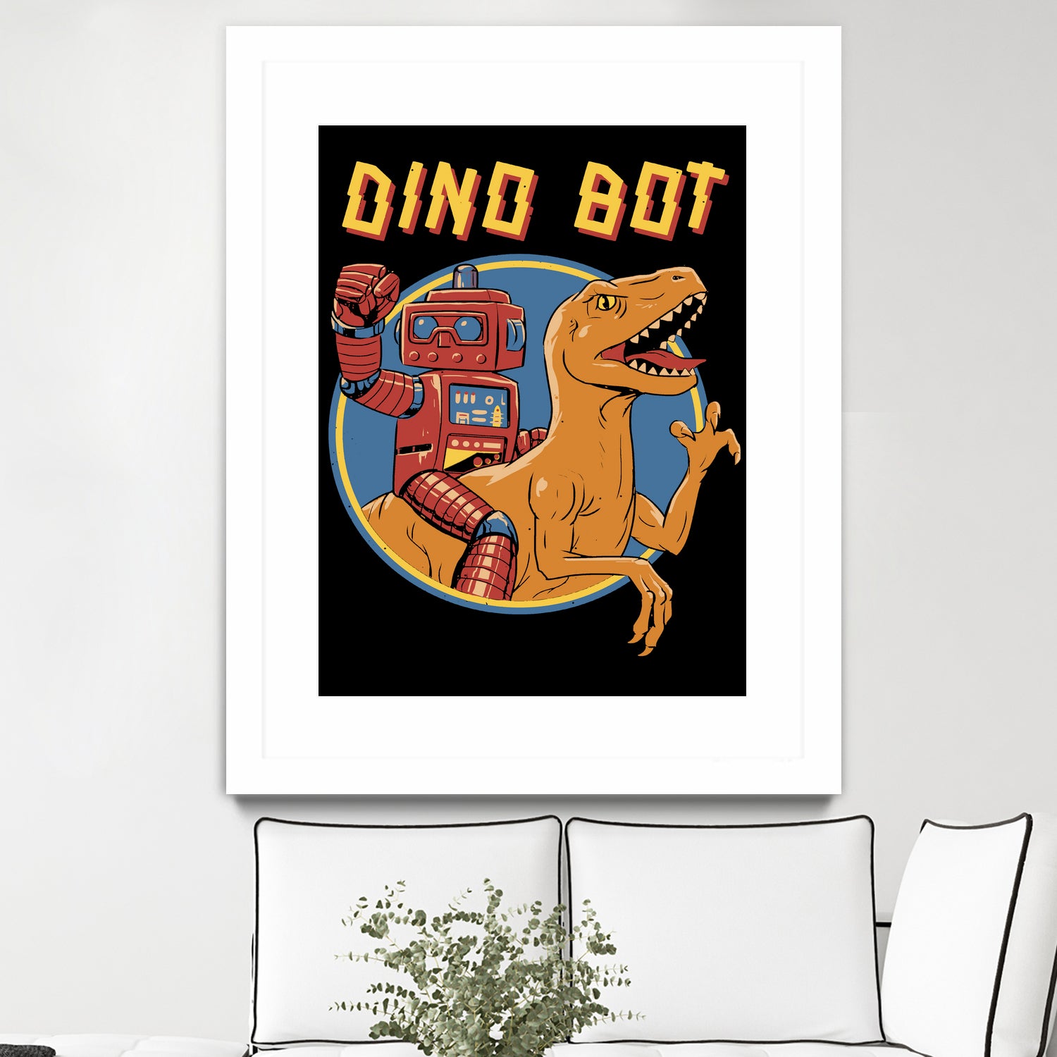 Dino Bot by Vincent Trinidad on GIANT ART - black digital painting