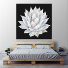 White Marble Agave Plant by amini 54 on GIANT ART - white digital painting