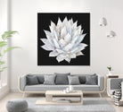 White Marble Agave Plant by amini 54 on GIANT ART - white digital painting