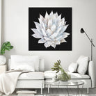 White Marble Agave Plant by amini 54 on GIANT ART - white digital painting