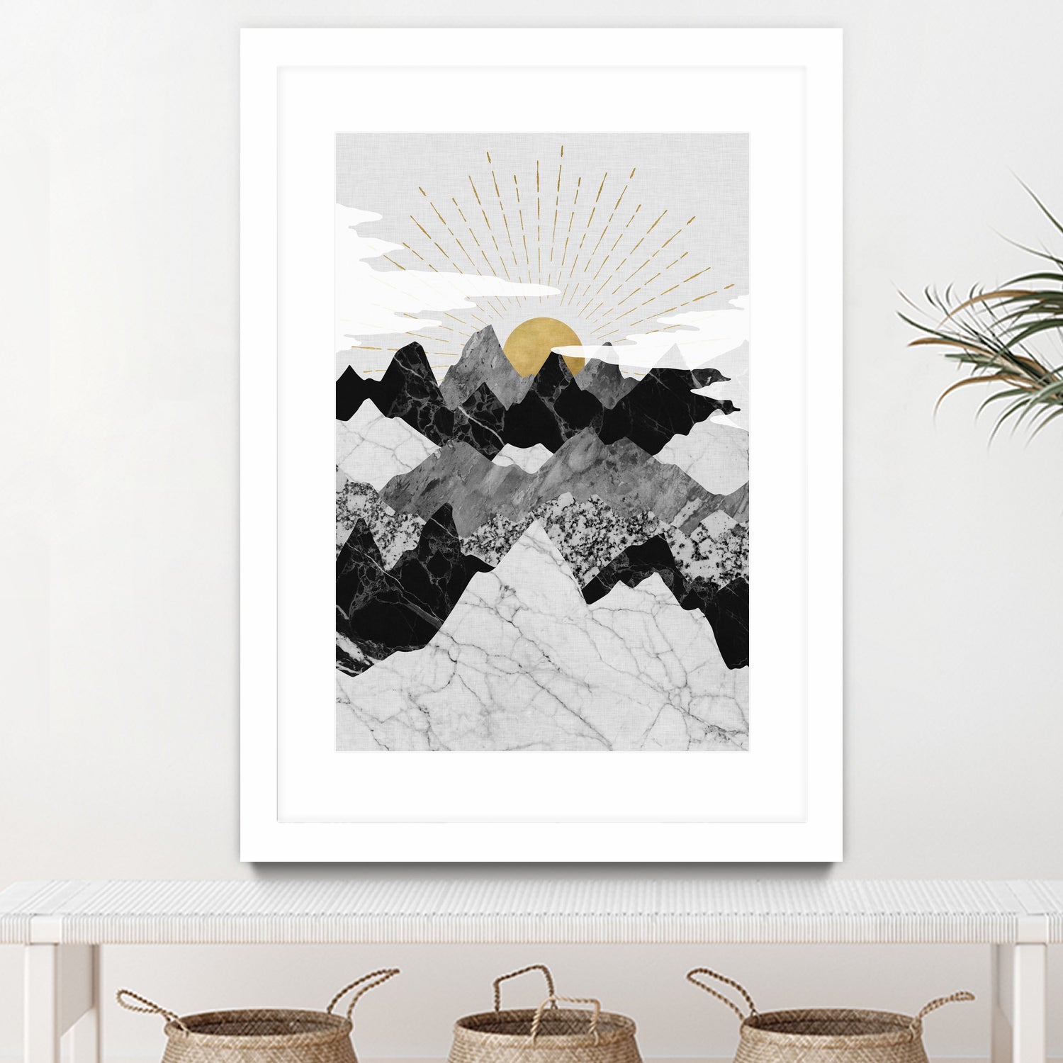 Sun Rise by Christina Shek on GIANT ART - gray digital drawing