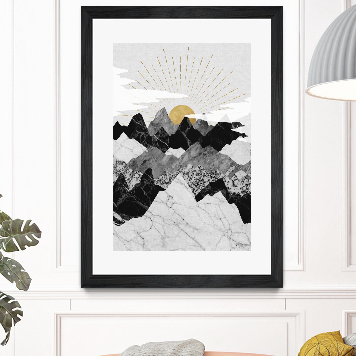 Sun Rise by Christina Shek on GIANT ART - gray digital drawing