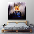 Cool Fox by Ali Gulec on GIANT ART - black digital drawing