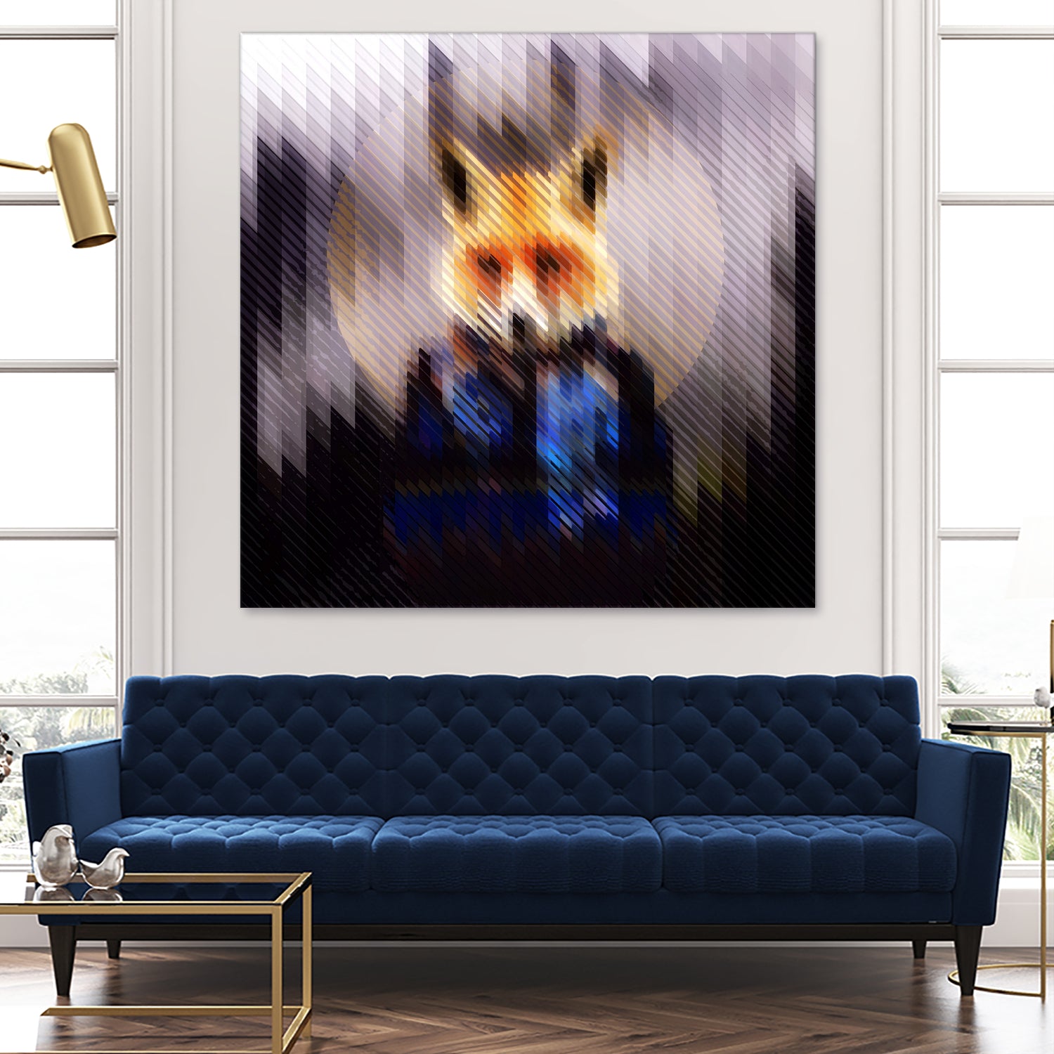 Cool Fox by Ali Gulec on GIANT ART - black digital drawing