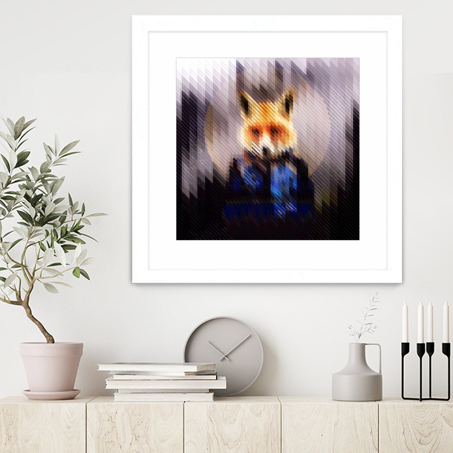 Cool Fox by Ali Gulec on GIANT ART - black digital drawing