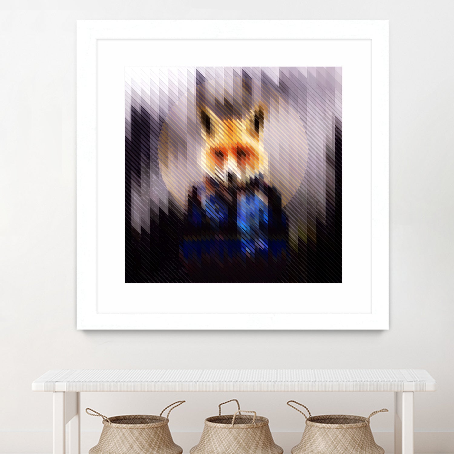 Cool Fox by Ali Gulec on GIANT ART - black digital drawing