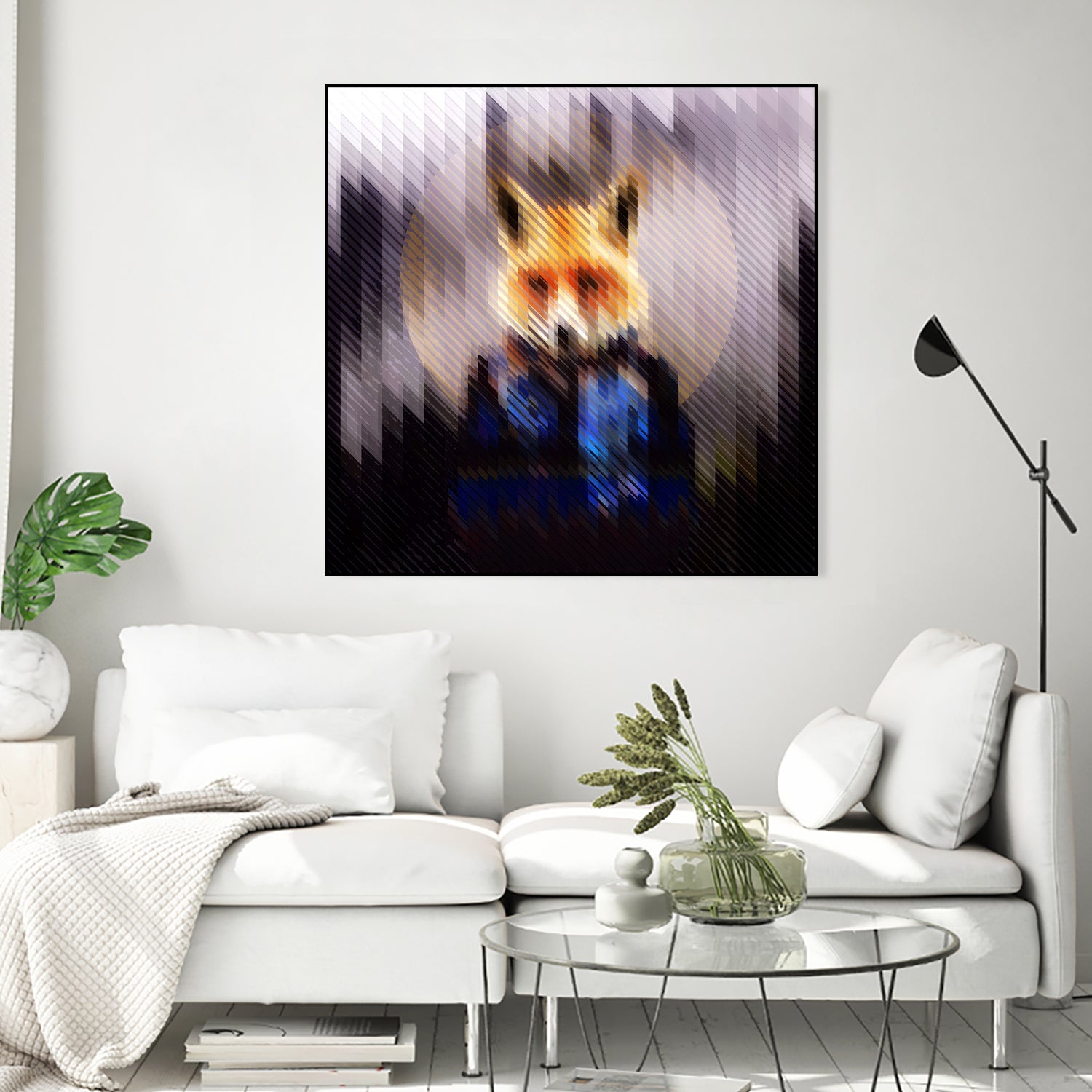 Cool Fox by Ali Gulec on GIANT ART - black digital drawing