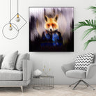 Cool Fox by Ali Gulec on GIANT ART - black digital drawing