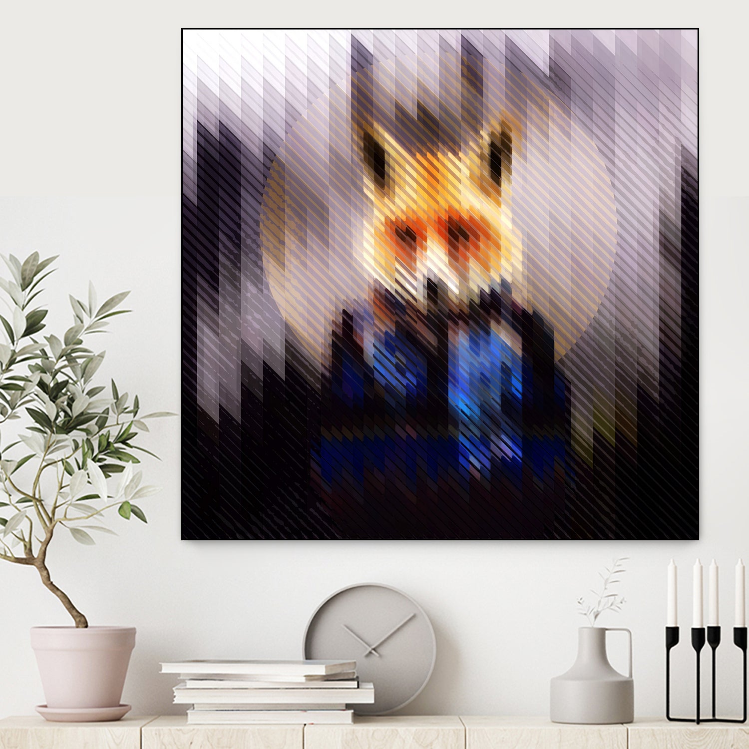 Cool Fox by Ali Gulec on GIANT ART - black digital drawing