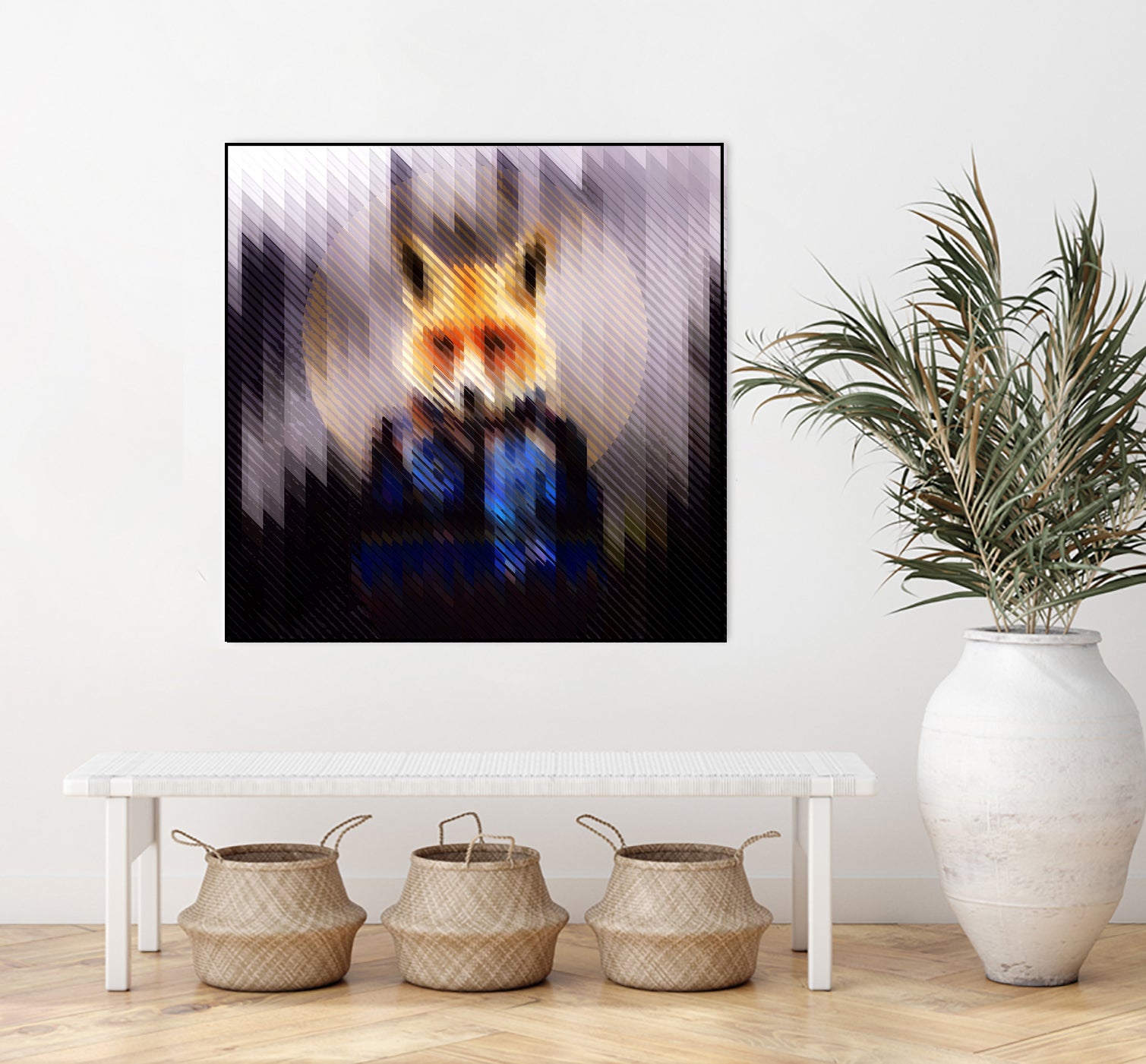 Cool Fox by Ali Gulec on GIANT ART - black digital drawing