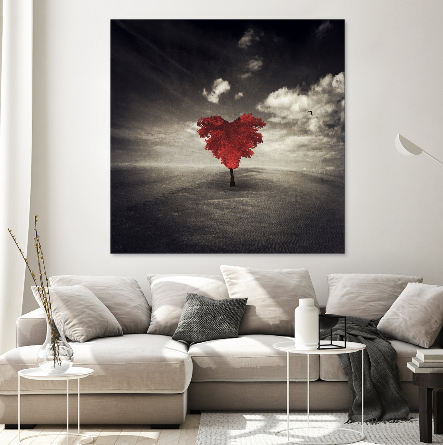 heart tree by Dirk Wüstenhagen on GIANT ART - brown photo illustration