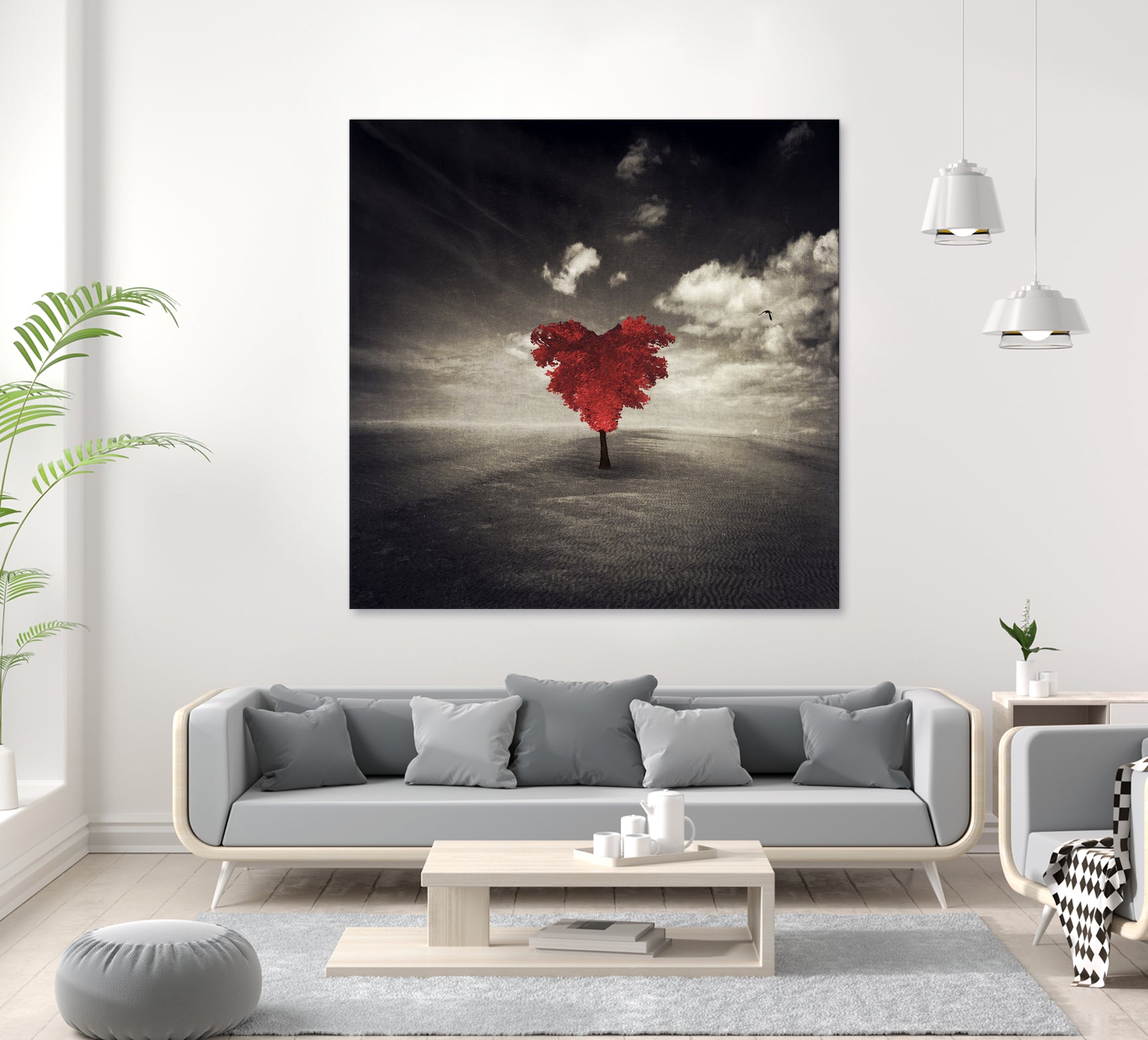 heart tree by Dirk Wüstenhagen on GIANT ART - brown photo illustration