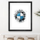 BMW Logo splatter painting by Jurijs Permanickis on GIANT ART - white digital painting