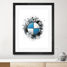 BMW Logo splatter painting by Jurijs Permanickis on GIANT ART - white digital painting