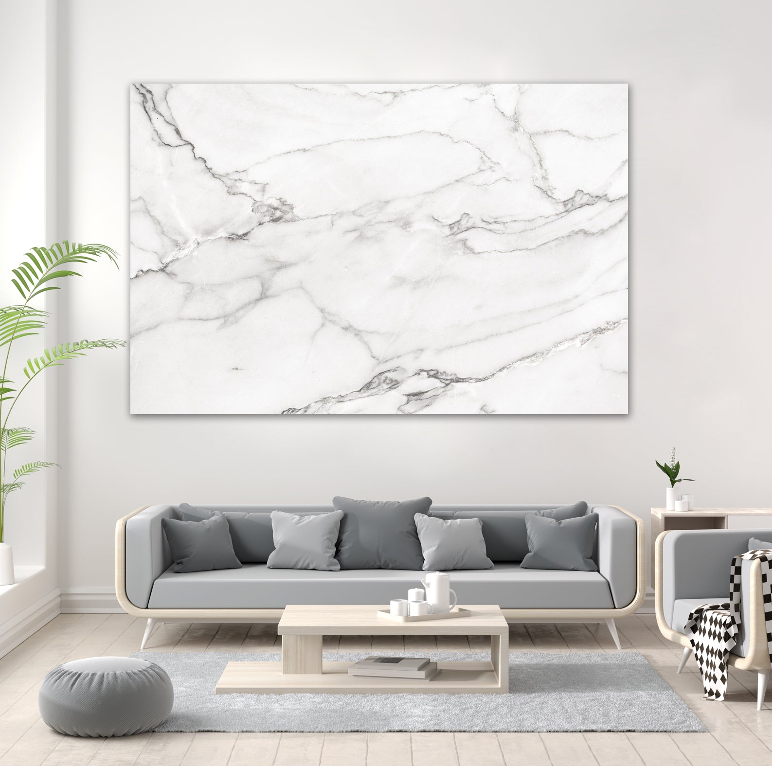 White Marble V by amini 54 on GIANT ART - white photo manipulation