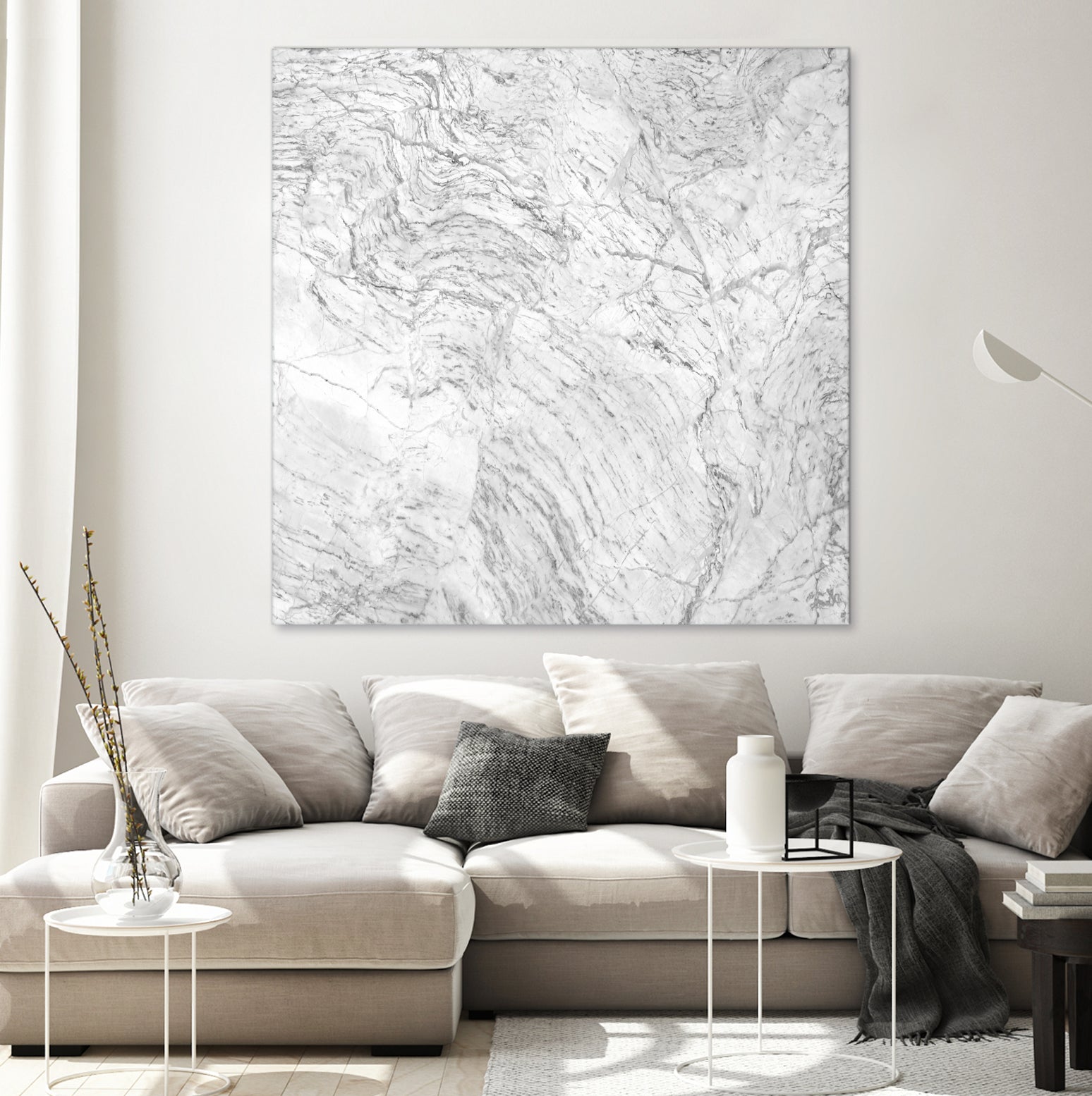 White Marble IV by amini 54 on GIANT ART - white photo manipulation