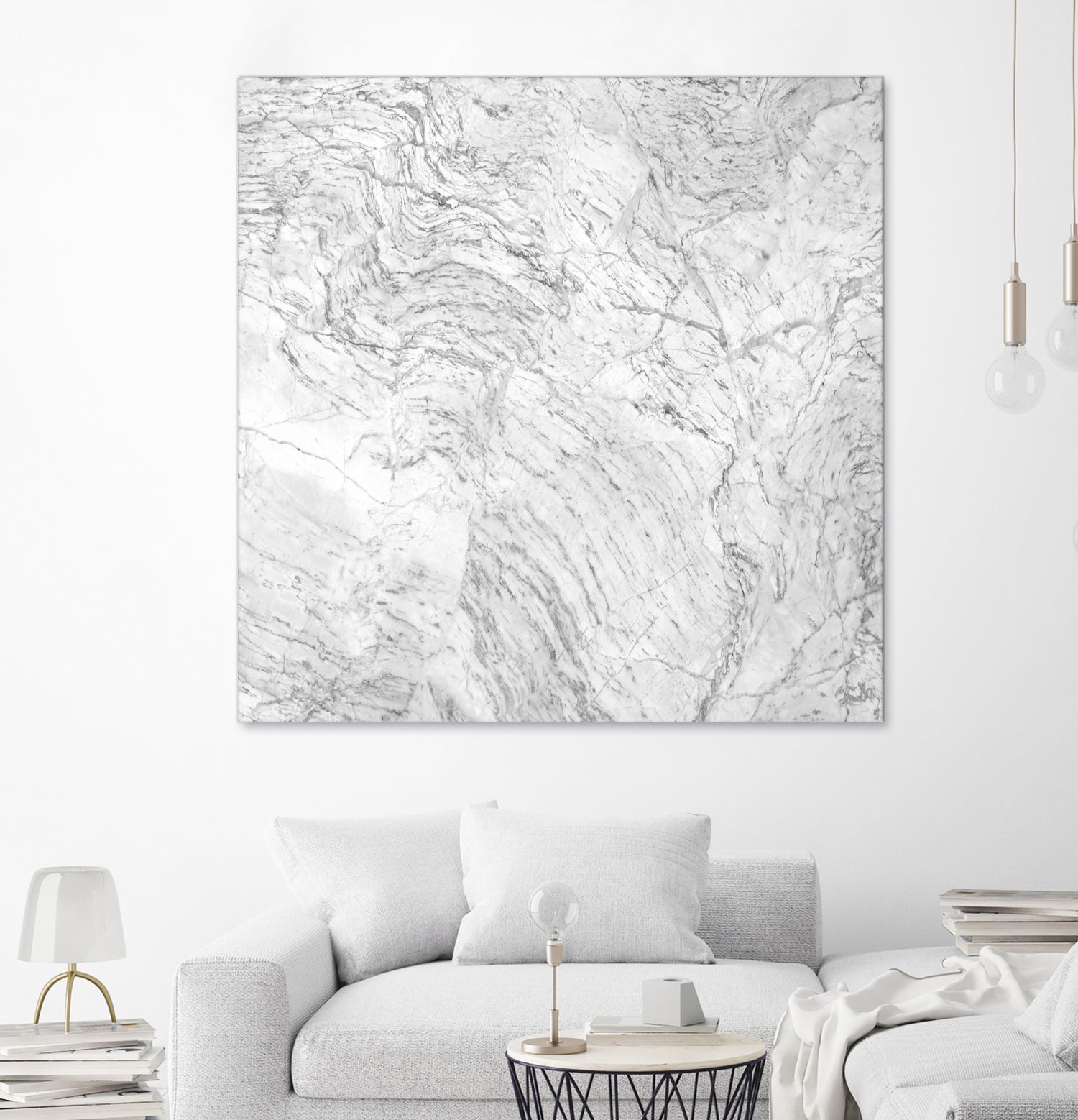 White Marble IV by amini 54 on GIANT ART - white photo manipulation