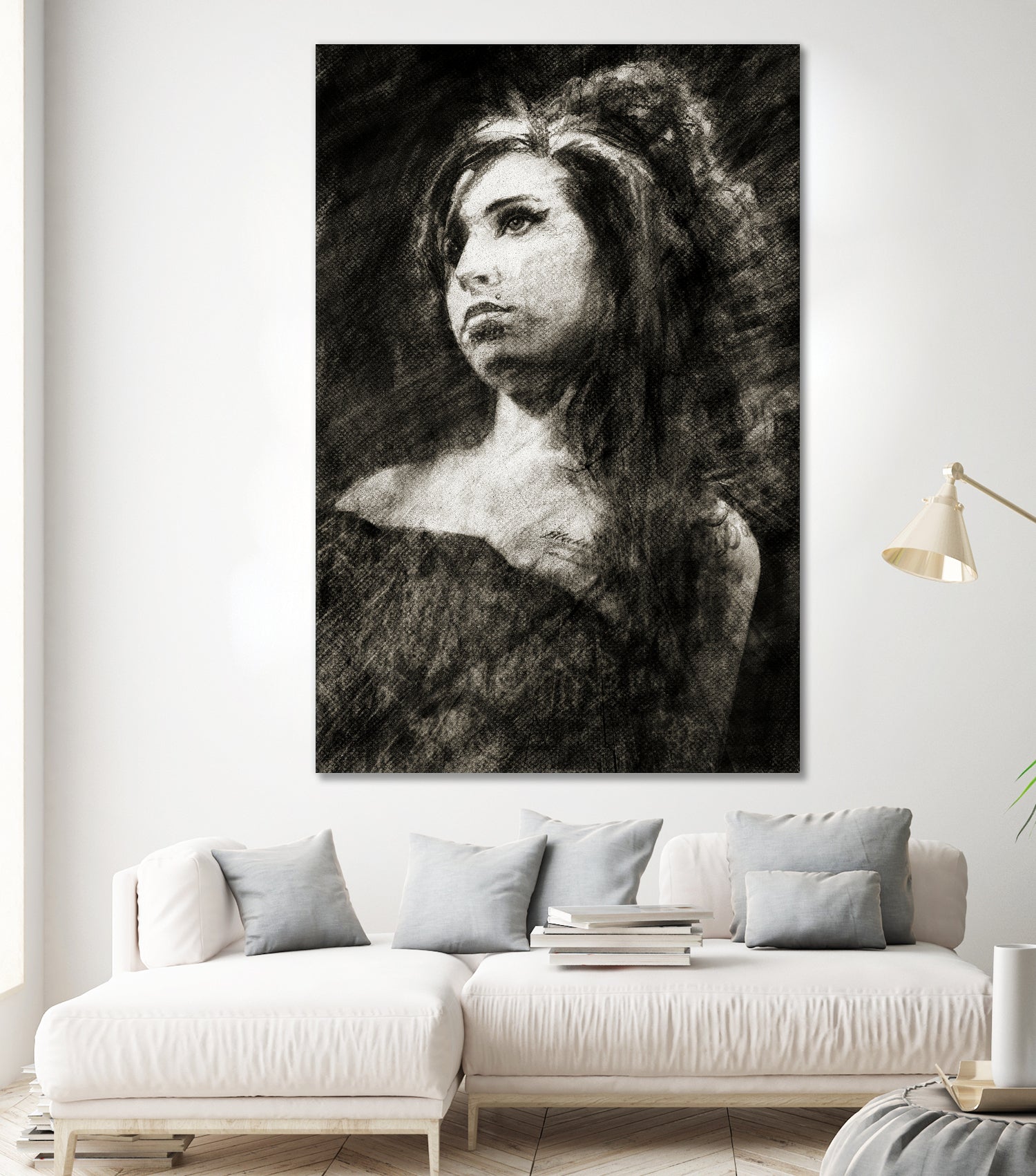 Amy Winehouse by Allan Burch on GIANT ART - black digital drawing