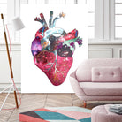 Superstar Heart by Bianca Green on GIANT ART - fuchsia mixed media