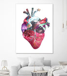 Superstar Heart by Bianca Green on GIANT ART - fuchsia mixed media