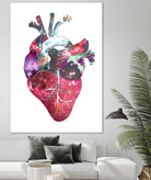 Superstar Heart by Bianca Green on GIANT ART - fuchsia mixed media